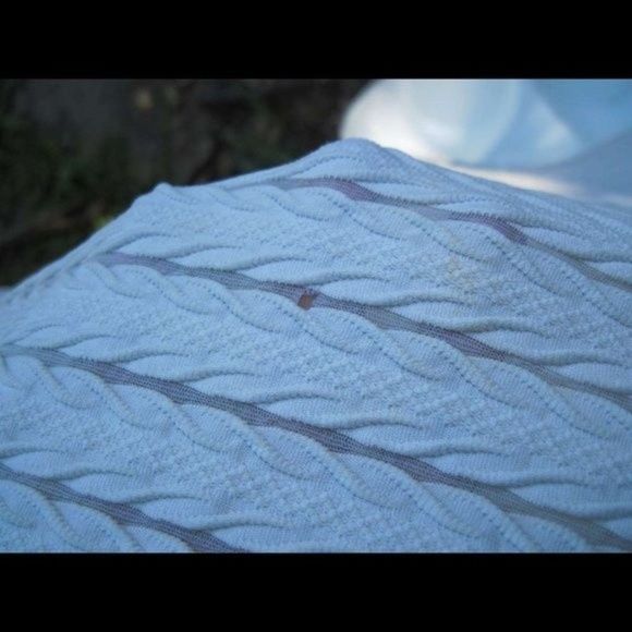 Freebie/ Previously White Textured Patterned Material Shirt Polyester Small - Picture 7 of 7